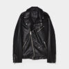 Faux leather biker jacket