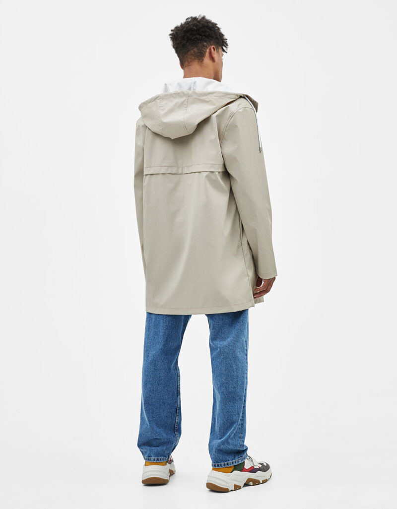 Raincoat with slogan print 2 Raincoat with slogan print