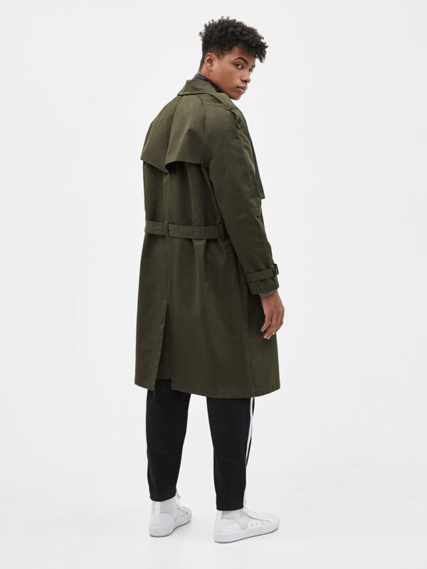 Trench-style coat